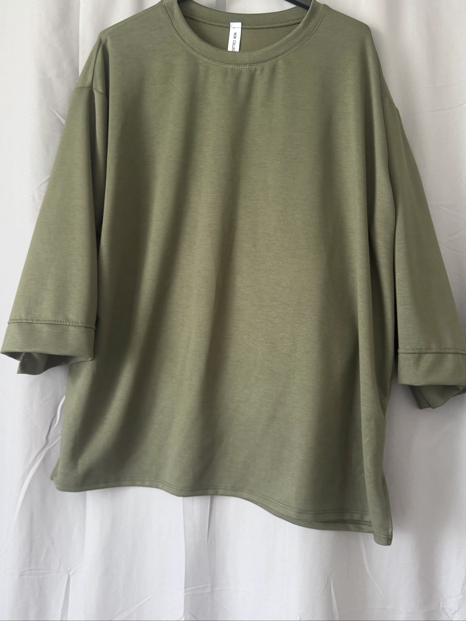 Blusa oversize caqui – photo 2